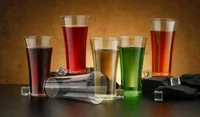 Plastic Glass Set 250 ml For Home, Kitchen, Office Transparent Unbreakable Stylish Glass-Clear(6 pcs)
