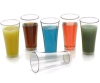 Plastic Glass Set 250 ml For Home, Kitchen, Office Transparent Unbreakable Stylish Glass-Clear(6 pcs)