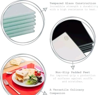 Glass Chopping Board  - White
