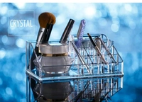 16 Section Lipstick Storage Acrylic Stand Mascara Nail Paint Lipstick Holder Dressing Table Bathroom Organizer (Small- 16 section)