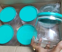 BPA FREE Transparent Plastic Jar - 6pc (900ml)