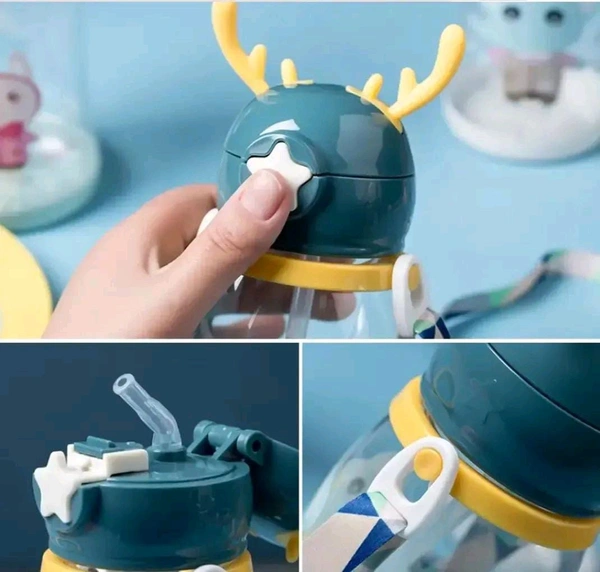 Deer horns for kids Drinking Water Bottles 