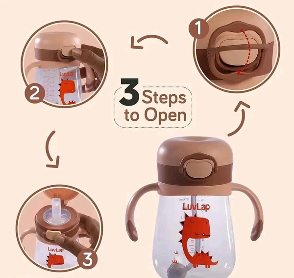 150ml Anti Spill Interchangeable Sippy Cup with Soft Silicone Spout and Straw
