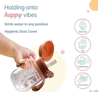 150ml Anti Spill Interchangeable Sippy Cup with Soft Silicone Spout and Straw