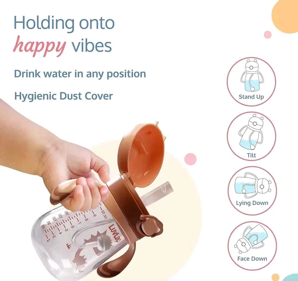 150ml Anti Spill Interchangeable Sippy Cup with Soft Silicone Spout and Straw