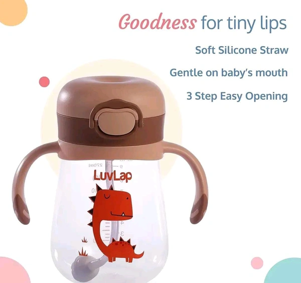 150ml Anti Spill Interchangeable Sippy Cup with Soft Silicone Spout and Straw