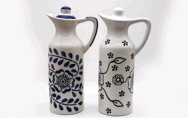 Handicrafts Ceramic Oil Dispenser 300ml Each Pack of 2