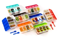 4 in 1 Multipurpose 4 Section Kitchen, Fridge Storage Airtight Container Set