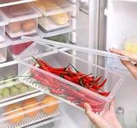 Fridge Storage Conatiner Set of 6 Freezer Container 1500ml
