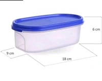 Kitchen 600 ml Oval Container For Grocery  Snacks Storage (Pack Of 4)