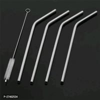 Reusable BPA-Free Stainless Steel Metal, Thick, Long, Dishwasher Safe Stainless Steel Drinking Straws