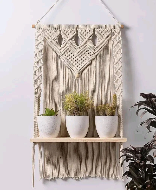 Macrame Wall Hanging Shelf
