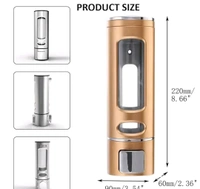 Metro Tree Wall Mount Transparent Liquid Soap Dispenser 400ml 