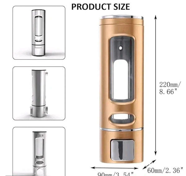 Metro Tree Wall Mount Transparent Liquid Soap Dispenser 400ml 