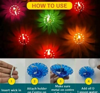 3D Reflection Diya 12pc