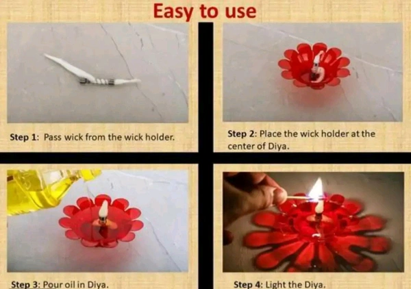 Combo Pack Of-24pc Designer 3D Reflection Diwali Diya