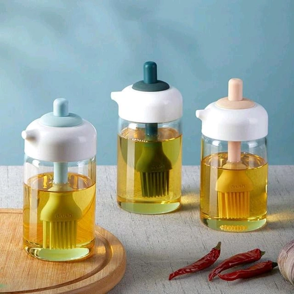 2 In 1 Oil Dispenser With Brush 