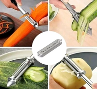Stainless Steel Chopping Board with Peeler