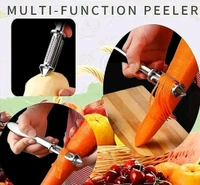Stainless Steel Chopping Board with Peeler