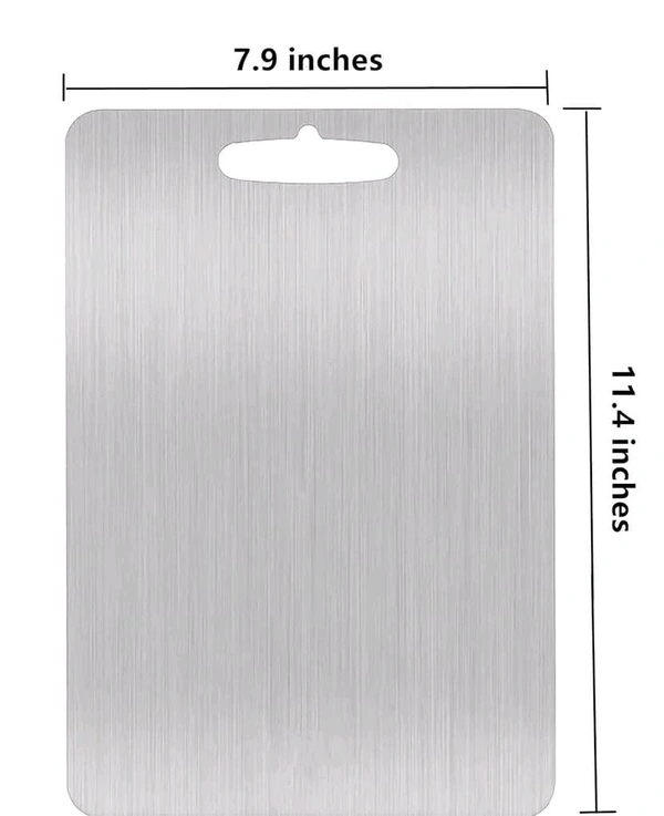 Stainless Steel Chopping Board with Peeler