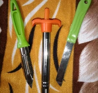 Gas Lighter with Knife Peeler (Any Color)