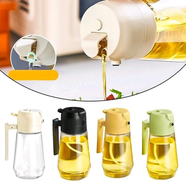 2 In 1 Oil Dispenser (Plastic 500ml)