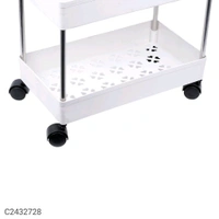 Multipurpose Storage Organizer Slim Rack Shelf With Wheels