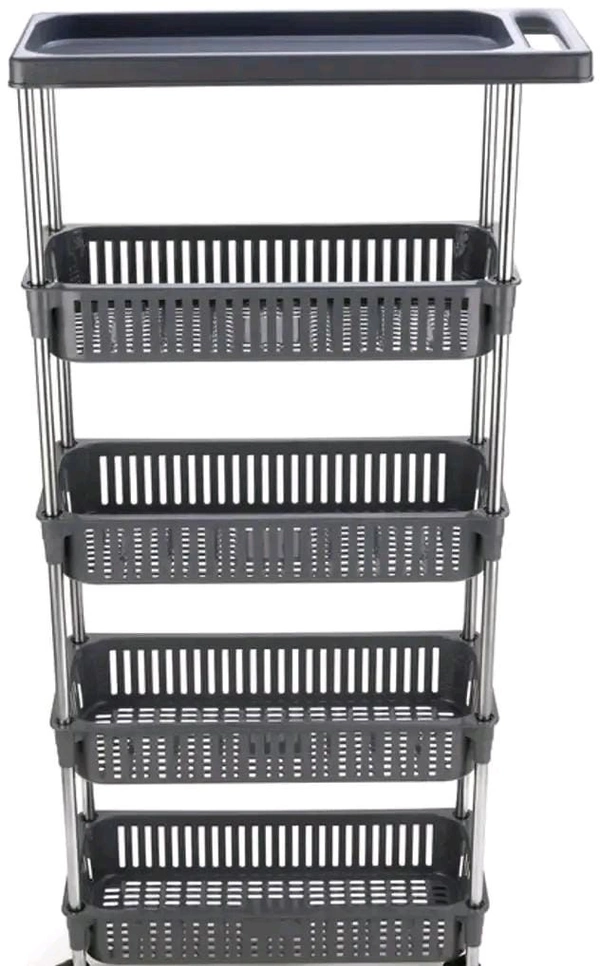 Classic 5 Layer Slim Rack With Handle-Grey