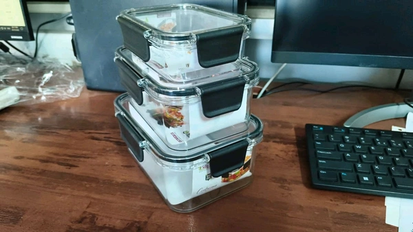 Set Of 3 Airtight Containers