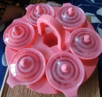 Plastic Rotating Spice Box with 6 Compartment