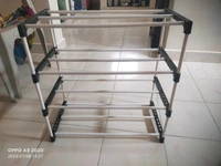 4 Layer Metal Pipe Shoe Rack 