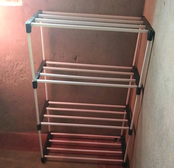 4 Layer Metal Pipe Shoe Rack 