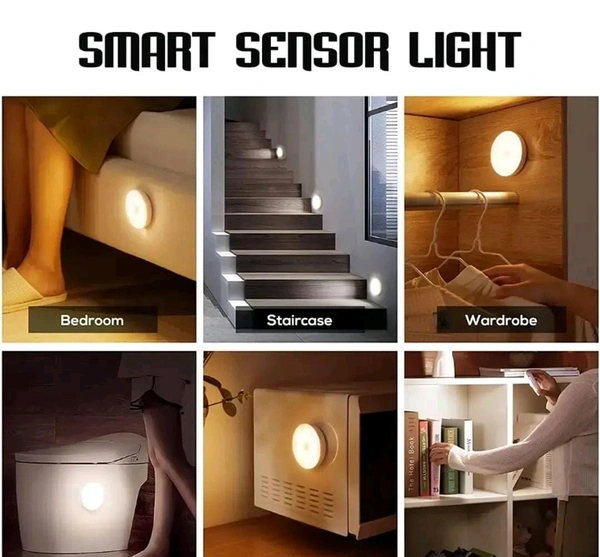 LED Light Body Motion Sensor Light for Home Auto On/Off  1pc
