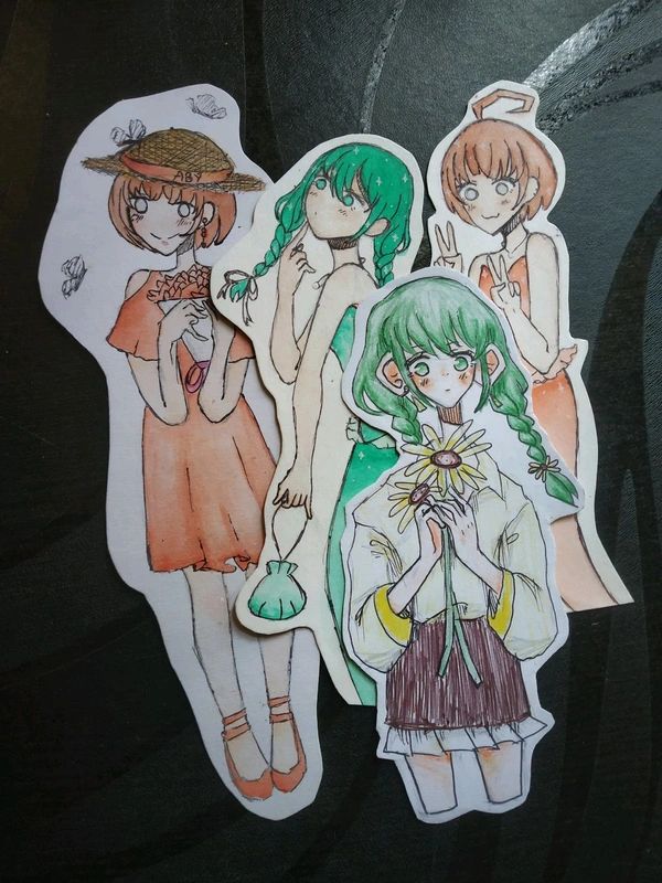 CUSTOM character cut-out bookmark (options)