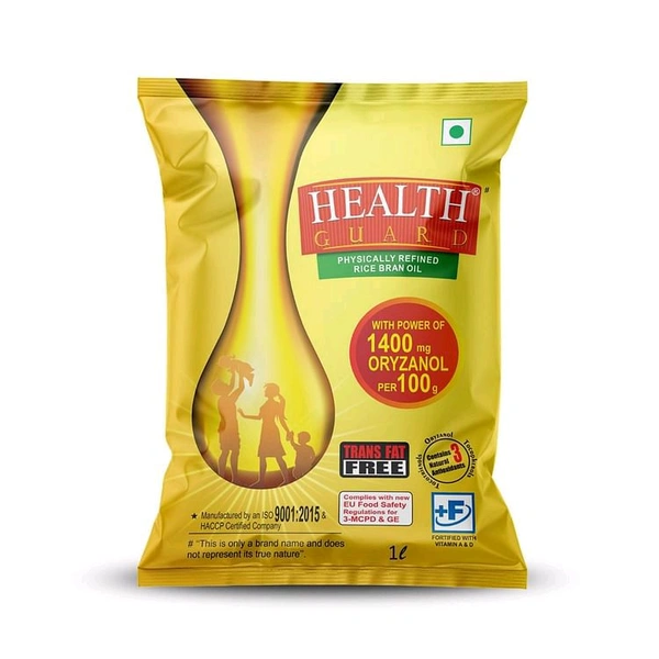 Health Guard Rice Brand oil, 1Lte