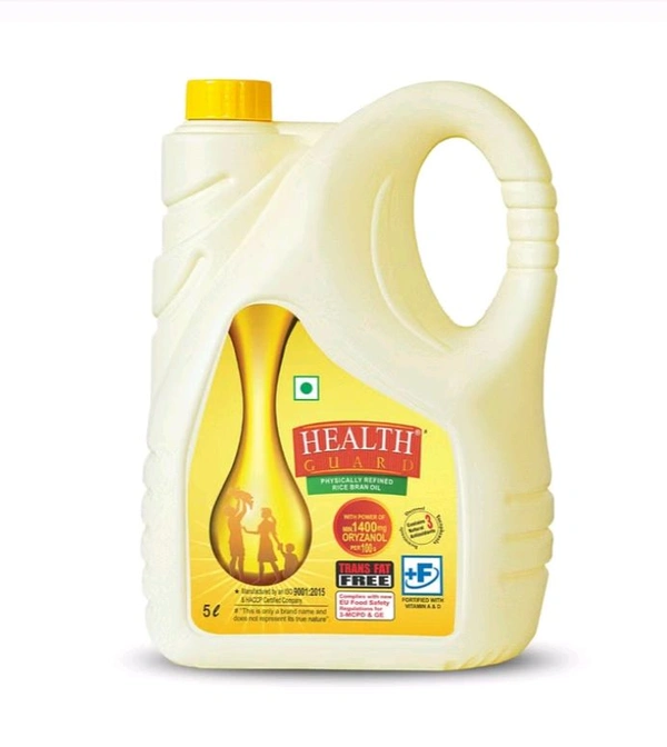 Health Guard Rice Bran Oil, 5 ltr