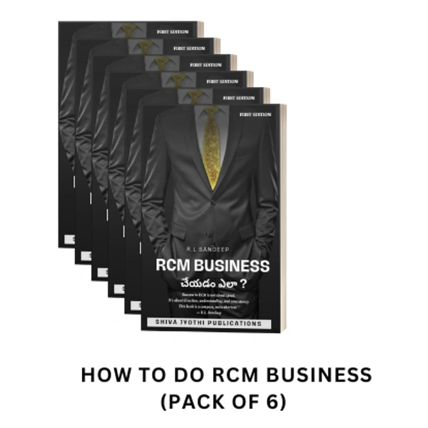 Shiva Jyothi Publications How to Do RCM Business (Pack of 6) | R.L Sandeep | Telugu Network Marketing Guide | RCM బిజినెస్ చేయడం ఎలా?
