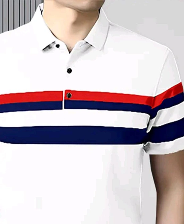 Men Tshirt  - White, Large