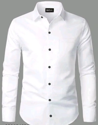 White Man Shirt  - White, Medium