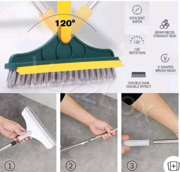 2 In 1 Tiles Cleaning Scrub Floor Cleaning  - Free Size