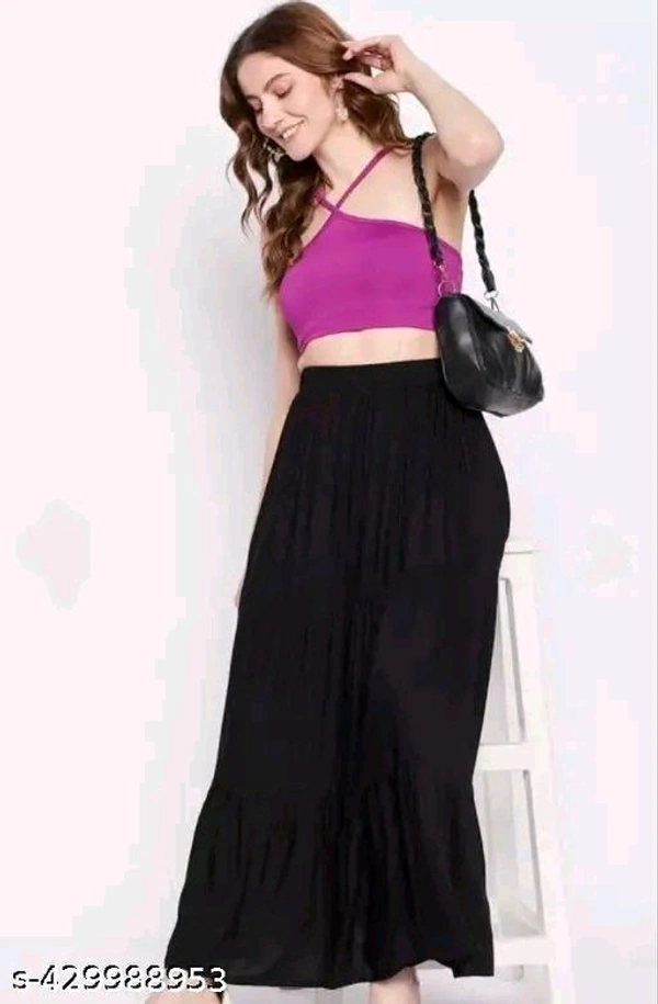 Pleated Skirts For Girls  - Black, Size
