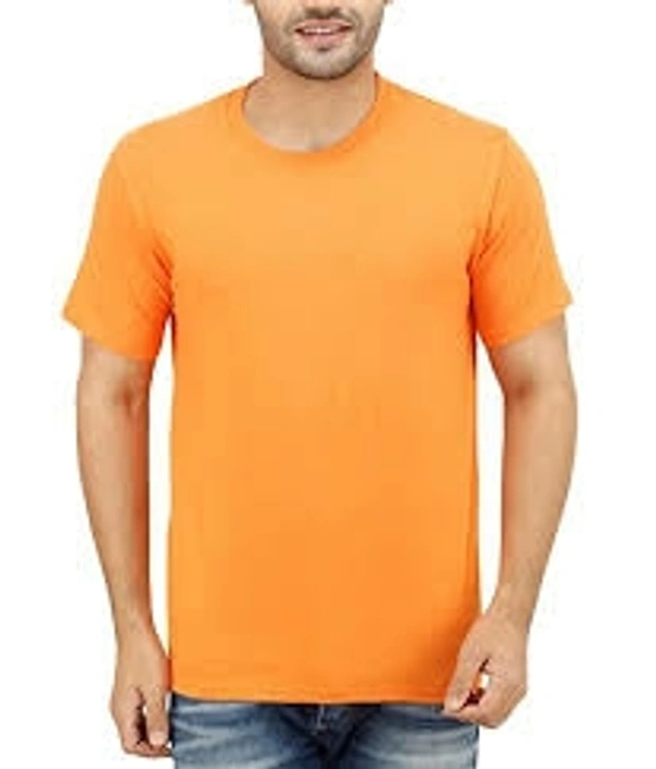T-shirts Round Neck - Yellow, M