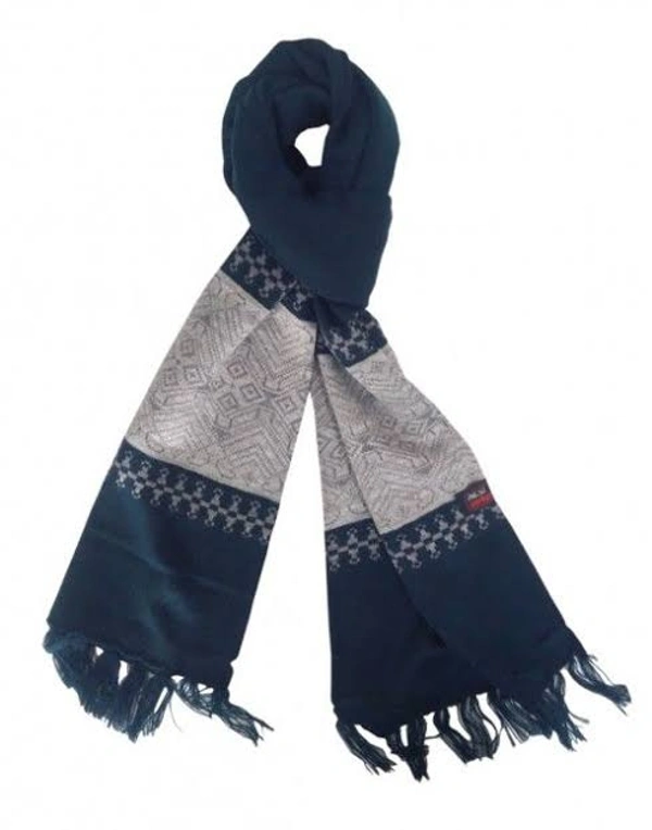 Acrylic Wool Warm Designer Muffler  - Grey
