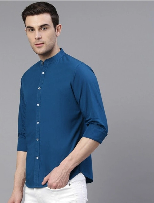 Full Sleeves Slim Fit Man Shirt - M, Pink