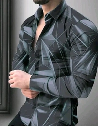 Trendy Graceful Men Shirts - S, Blue