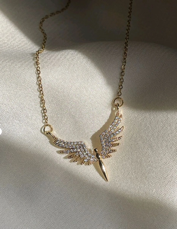 Angel Wings Pendant With Chain