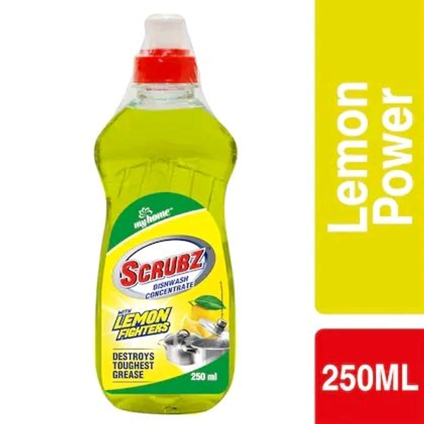 My Home Scrubz Lemon Dishwash Liquid 250ML