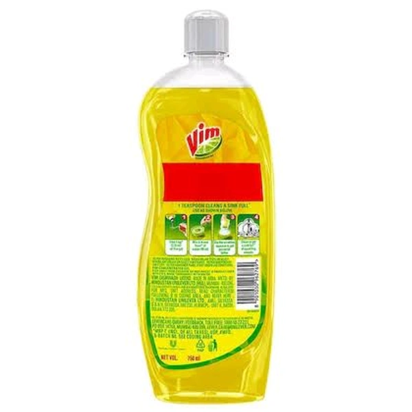 Vim Lemon Dishwash Liquid 750 ml