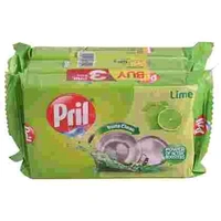 Pril Lime Insta Clean Dishwash Bar 200 g (Pack of 3)