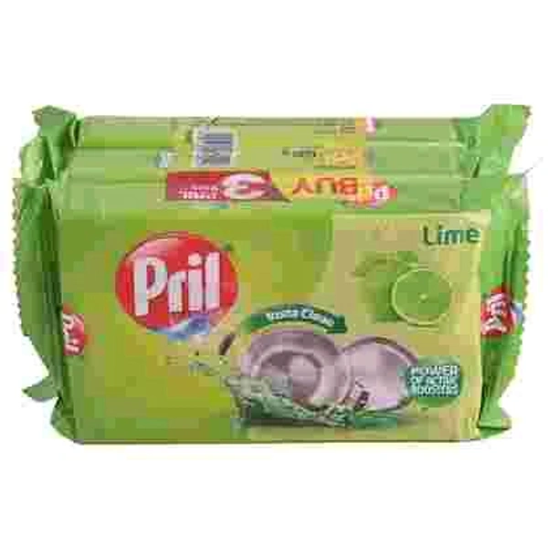 Pril Lime Insta Clean Dishwash Bar 200 g (Pack of 3)